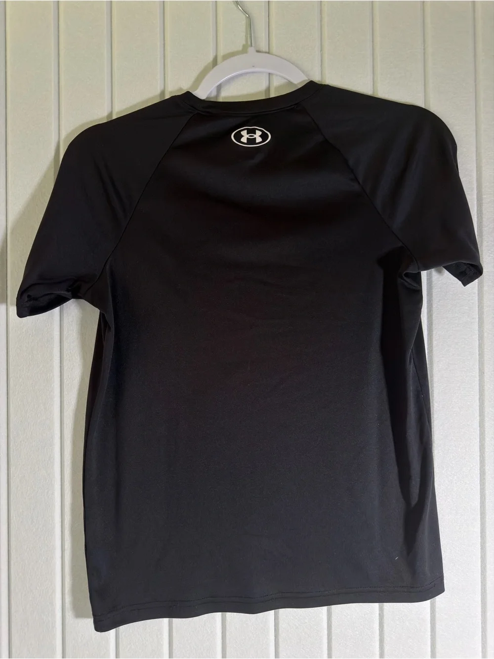 Under Armour Black Tee with White Logo and Text